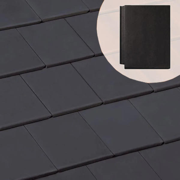 Tuile béton grand moule à aspect plat - Innotech - Ardoise - 42 x 33 cm