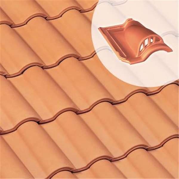 Tuile chatière grillagée Gallo Romane (GL111) - ouverture 21 cm² - Ocre