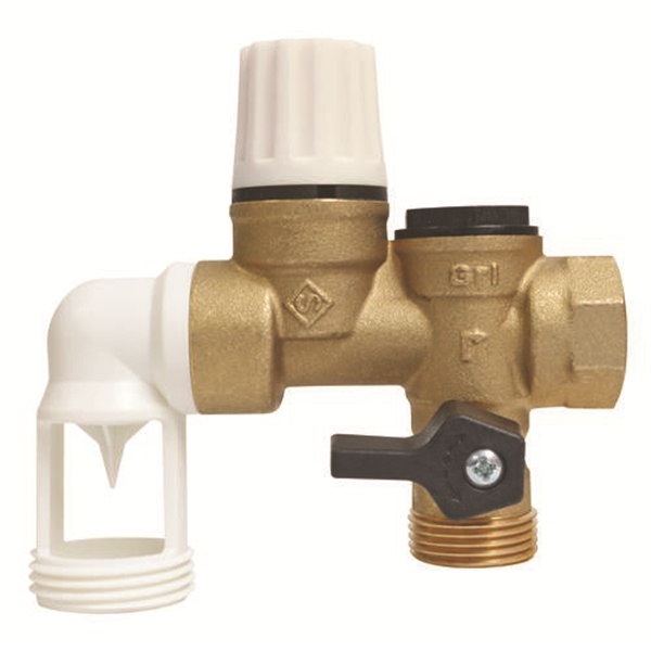 Groupe de Sécurité NF 3/4" à garde d'air coudé - Siège laiton pour eau neutre