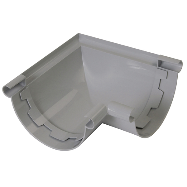 Angle de gouttière développé 25 à coller 90° coloris blanc