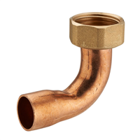 Coude fer-cuivre écrou prisonnier Femelle - Diamètre 18 mm - F20 x 27 - Noyon & Thiebault