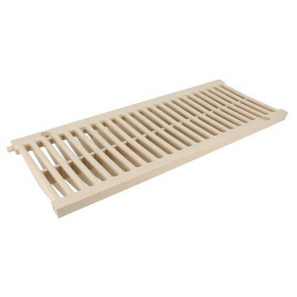 Grille PVC pour caniveaux de piscine - Connecto A15 Sable - largeur int. 150 mm - longueur 0.5 m