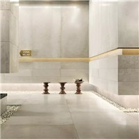 Carrelage de sol intérieur effet béton en grès cérame rectifié - Ferrocemento - 120,0 CM x 120,0 CM - ép. 6,00 MM - Beige