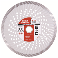 Disque diamant spécial couvreur Elos diamètre 230 mm couronne 12 mm pour coupe droite