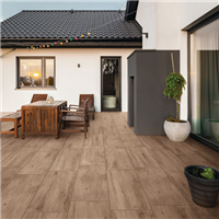 Carrelage extérieur antidérapant imitation bois - Woodmania - Honey - 120 CM x 40 CM - Ép.20 MM