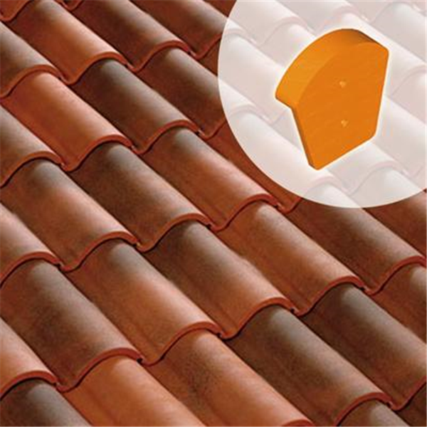 Fronton de faîtière ronde à emboîtement (36XG)