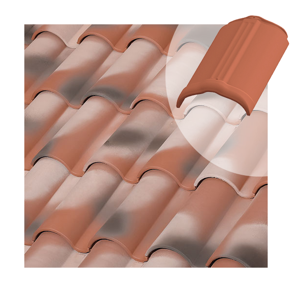 Faîtière circulaire Tejas Borja pour tuile mécanique et canal - coloris Nature Manoir - 430 MM x 230 MM