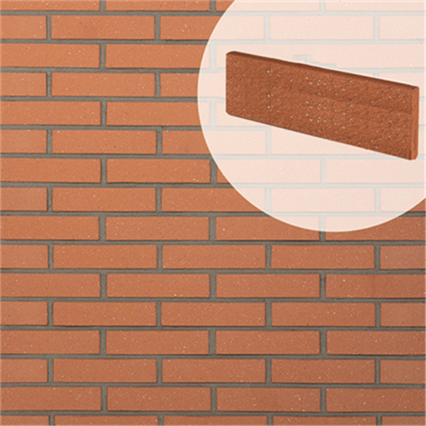 Plaquette de parement en terre cuite sablé Terreal Rose - 22 CMx5 CM ép.14 MM