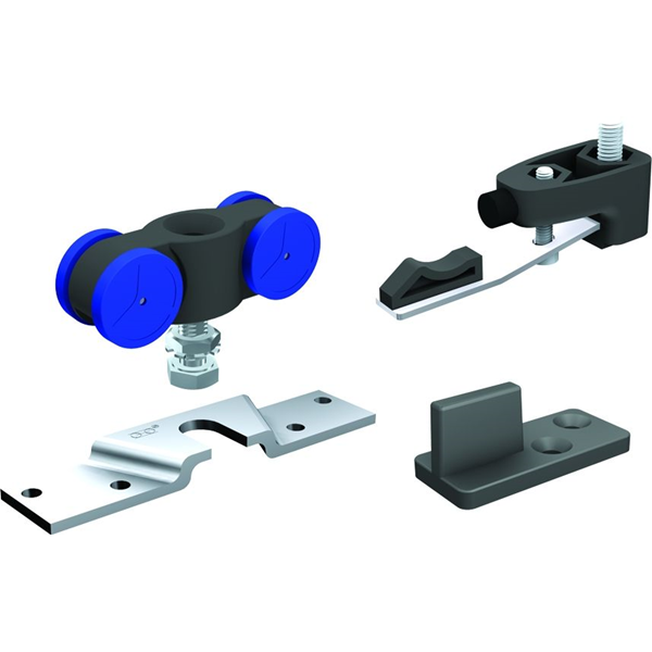 Garniture SAF120A pour porte intérieure coulissante de 120 kg