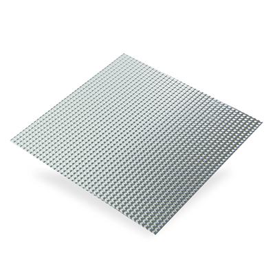 Plaque en Aluminium brut relief diamant - 500 x 250 mm - épaisseur 0.5 mm