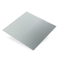 Plaque en Aluminium brut relief diamant - 500 x 250 mm - épaisseur 0.5 mm