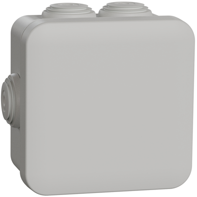 Boîte de dérivation en saillie Schneider Mureva Box étanche IP55 - 7 entrées de câble de 20 mm - 80x80x45 mm
