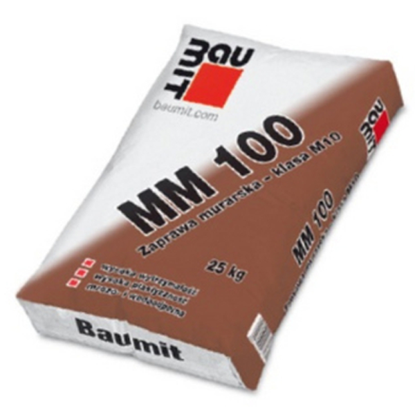 Mortier de maçonnerie M10 MM100 Baumit granulométrie 0/4 mm