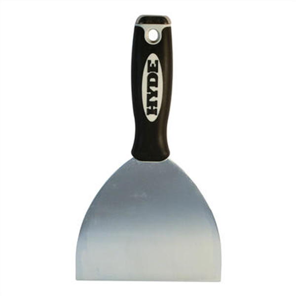 Couteau à enduire Théard MaxxGrip 6350 avec lame acier carbone manche bi-matière - largeur 76 mm