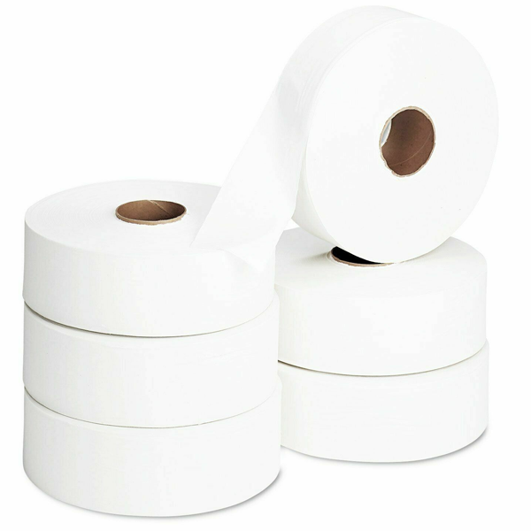 Papier toilette écologique à 2 plis Maxi Jumbo - Pure ouate de cellulose - lot de 6 rouleaux Ø 24,5 cm