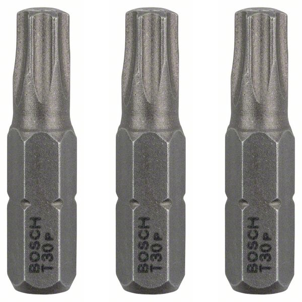 Embout de vissage Bosch extra-dure 6 pans 1/4" Torx T30 longueur 25 mm lot de 3