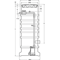 Station de relevage Wilo-Port 1-600.1-1000-03/EC (4233877)