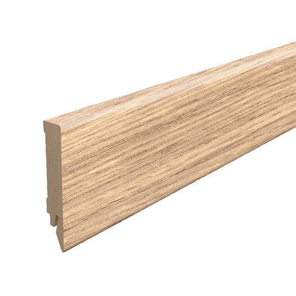 Plinthe MDF pour parquet stratifié Egger - Hauteur 80 mm - Ép.14 mm - Longueur 2,40 m - Chêne de Dunnington Clair
