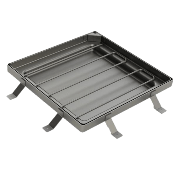 Tampon à remplir de béton ou à paver en acier galvanisé - BOTOLI TOB41 - pour boite de branchement - 495,0 mm x 495,0 mm