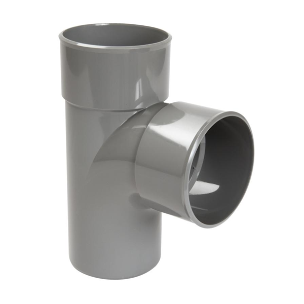 Culotte PVC à coller Mâle - Femelle 87° Diamètre 80 mm