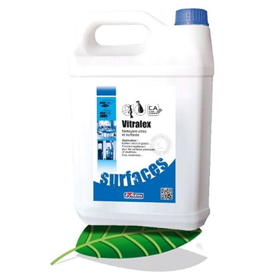 Nettoyant détergent vitres et surfaces - Résultat sans traces - Vitralex Eyrein - Bidon 5L