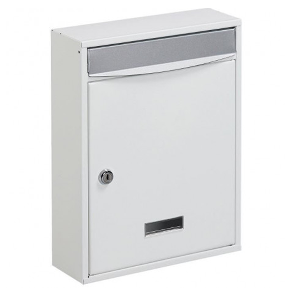 Boite aux lettres individuelle Decayeux - 340 x 260 x 85 mm - Acier galvanisé - Blanc