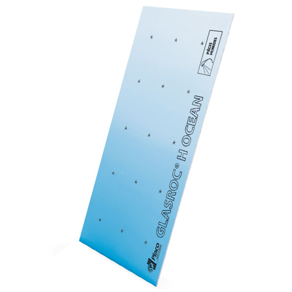 Plaque de plâtre hydrofuge - Glasroc H Ocean BA18 - 2,60 M x 0,90 M - ép. 18,0 MM