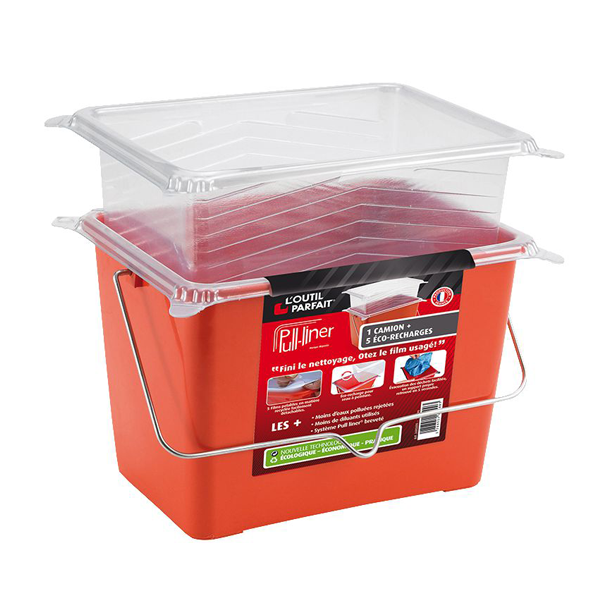 Camion à peinture en plastique Pull Liner - L'Outil Parfait - 7 litres - Avec 5 éco-recharges