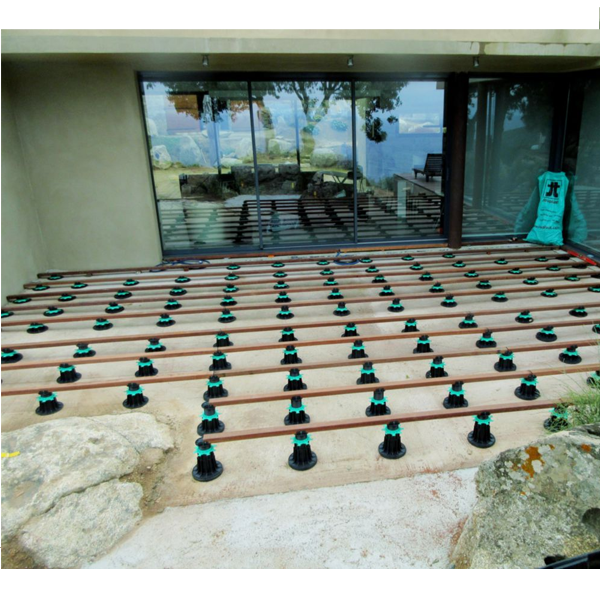 Plot réglable pour terrasse lambourdes - Essentiel Jouplast - Hauteur réglable 80 à 140 MM