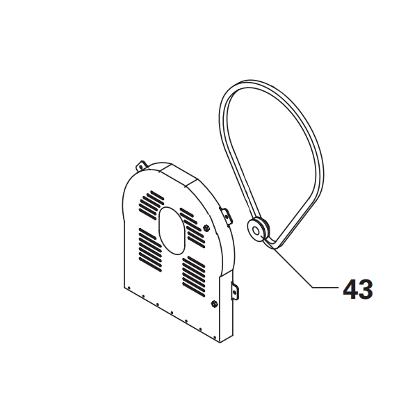 Poulie de moteur Honda GX160 pour bétonnière Obra 360 L EVO