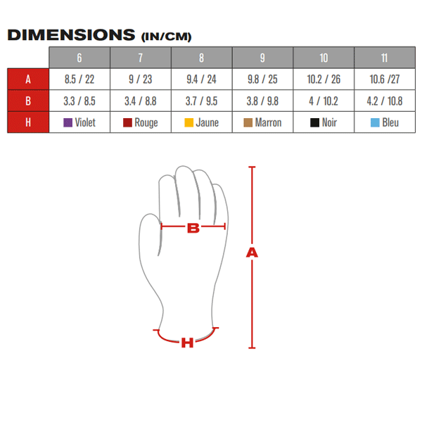 Gants anti-coupure tricoté sans couture enduction nitrile - G-Tek X-Treme - compatible écrans tactiles - Taille 7