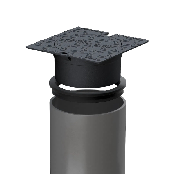 Regard de branchement réhaussable C250 pour tube PVC DN315 - 360 x 360 mm - Marquage "EP"