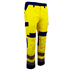 Pantalon de travail homme haute visibilité jaune/marine multipoches et bandes rétroréfléchissante - Hibana II - Taille 2XL