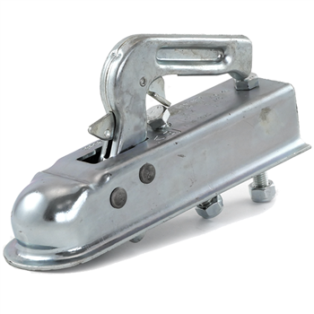 Boîtier d'attelage de bétonnière Obra pour boule de diamètre 50 mm - avec vis et écrous M12