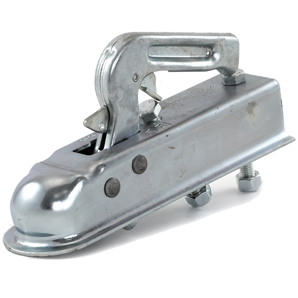 Boîtier d'attelage de bétonnière Obra pour boule de diamètre 50 mm - avec vis et écrous M12