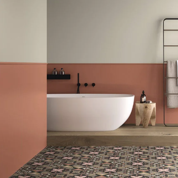 Faïence murale rectifiée - Colorful - 90,0 CM x 30,0 CM - ép. 8,70 MM - Rouge finition mat