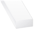 Profilé rectangulaire en PVC blanc - largeur 10 mm - hauteur 4 mm - longueur 1 mètre