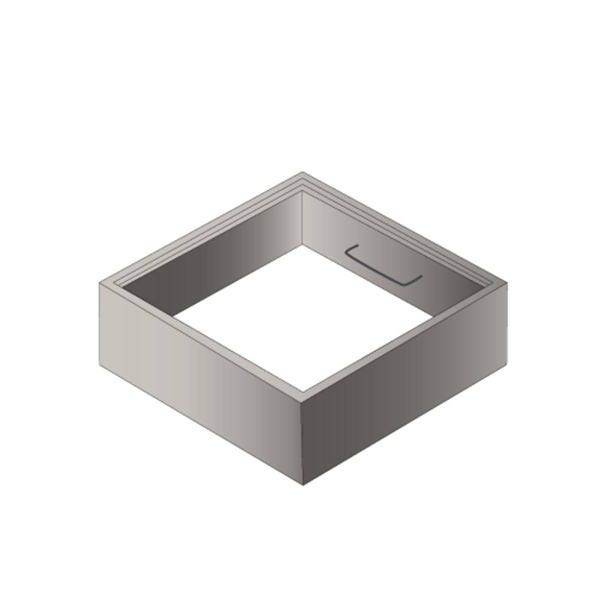Elément de regard carré 1000x1000 - H300 - 1 échelon
