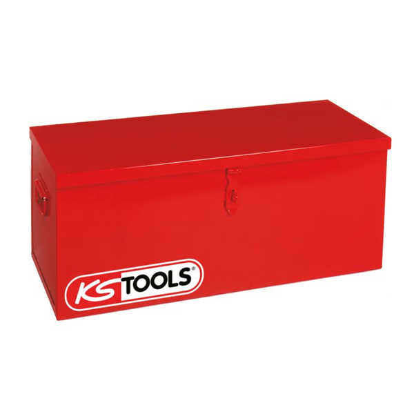 Coffre à outils de chantier en tôle d'acier KsTools 800 x 350 x 350 mm
