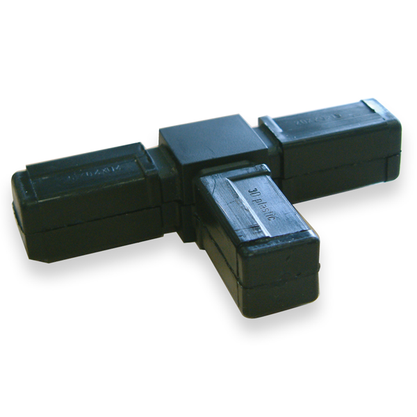 Raccord pour tube carré Alu Type 2 - 20 x 20 mm - lot de 2 CQFD 2004-7004