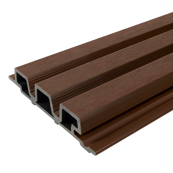 Bardage composite imitation bois aspect claire-voie - Weo 35 Fiberdeck - 33,00 MM x 170 MM - Long. 3,90 M - Coloris Ipé