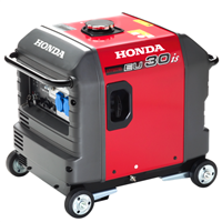 Groupe électrogène Honda EU30 IS 3000 VA INSO Inverter insonorisé à essence démarrage électrique grand réservoir 4 roues de transport