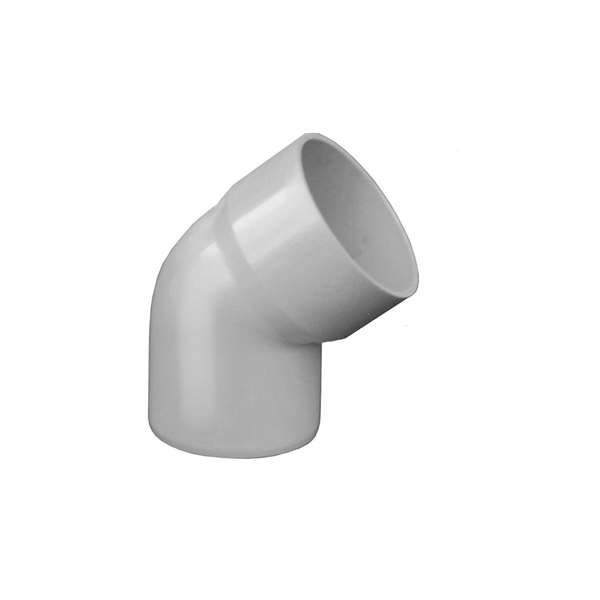 COUDE MXF 45° DIAM.80 3.2 MM GRIS