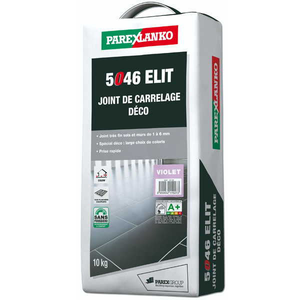 Joint de carrelage déco - 5046 Elit - sol et mur joints de 1 à 6 mm - Violet Sac de 10 KG