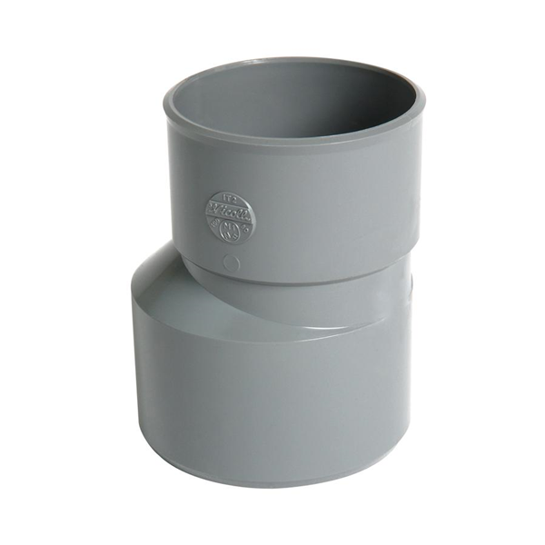 Réduction extérieure excentrée PVC pour évacuation d'eau - mâle/femelle - Ø 200/125 mm