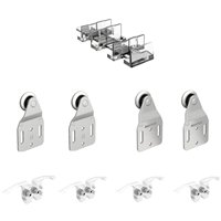 Garniture de porte coulissante de placard Mantion Tubel TUB40-2 pour 2 panneaux sur plat