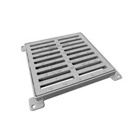 Grille plate carrée PMR avec cadre C250 GAP30