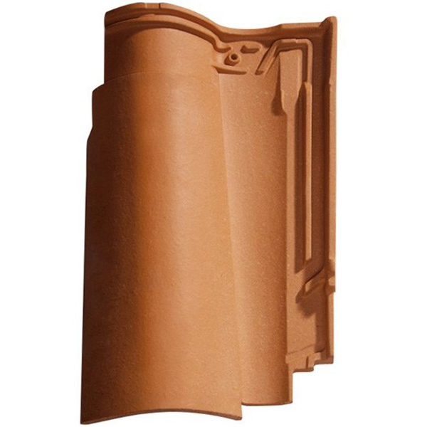 Tuile en terre cuite grand moule fort galbe d'aspect Canal - Fériane - Colorado - 48 x 29 cm