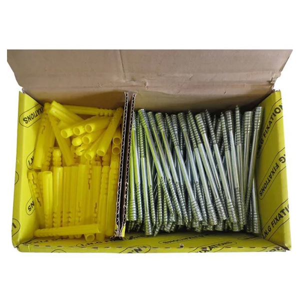 Vis à bois Top Roc sans tête - Filet 22 mm Empreinte 6 pans - Longueur 100 mm - Boîte de 100