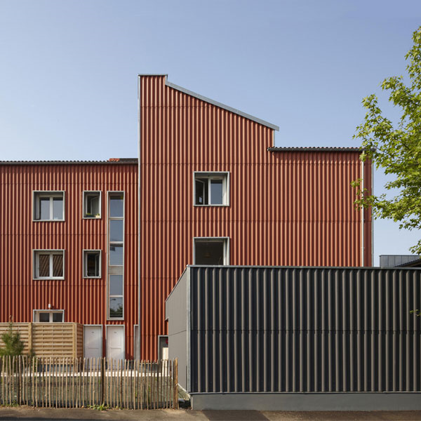 Plaque ondulée 6 ondes en fibres-ciment - Couverture et Façade - P06 Coloronde FR - 1585 x 1095 mm - Vert foncé